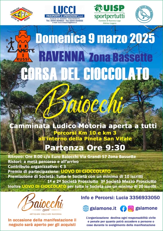 corsa del cioccolato Baiocchi